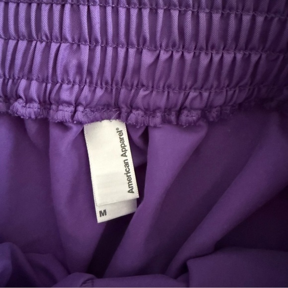 AMERICAN APPAREL purple sporty mini skirt Medium - Picture 4 of 6